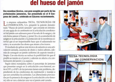 Saneamiento del hueso del jamón