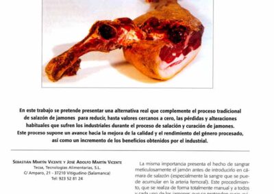 Saneamiento del hueso del jamón