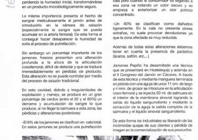 Saneamiento del hueso del jamón