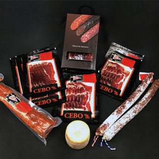 Lote "Voy con todo": Jamón, cabecero de lomo, chorizo, salchichón y queso