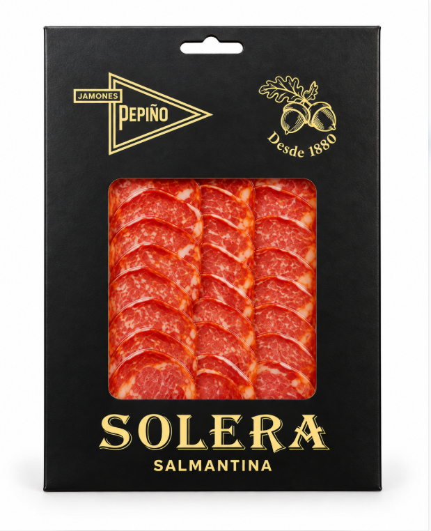 Sobre lonchas de lomo Iberpiño superior (fuera de norma bellota 50% ibérico)